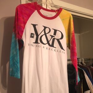 You and reckless XL raglan shirt